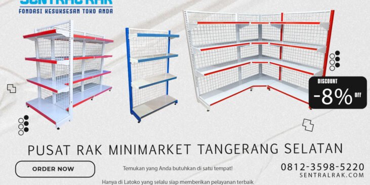 jual rak minimarket tangerang selatan